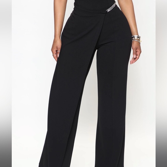 Fashionnova with elegance wide leg pants black - Picture 2 of 3